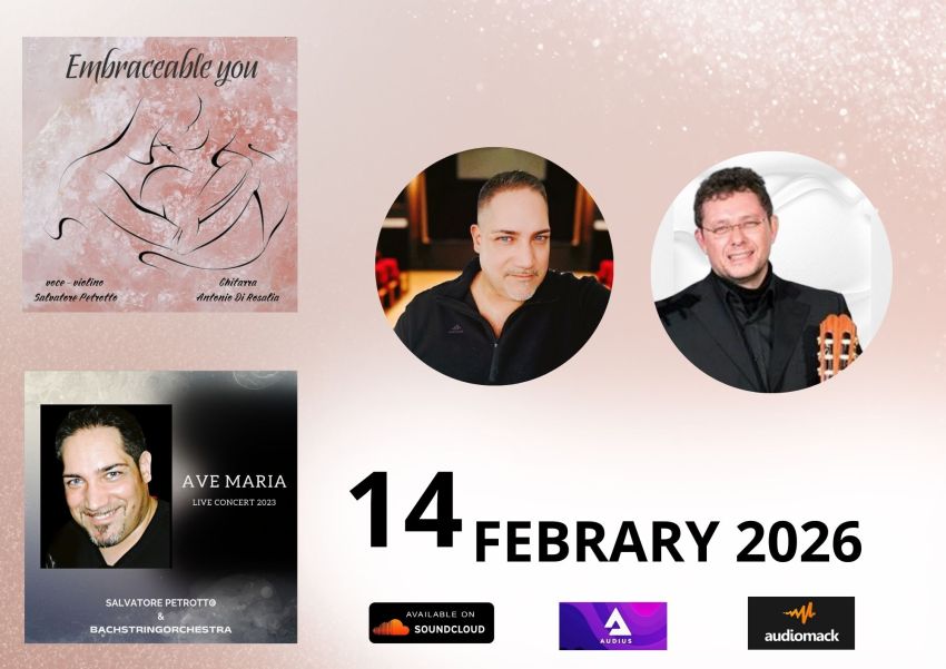 San Valentino in musica con Petrotto e Di Rosalia -  - Usciranno il 14 febbraio, in occasione di San Valentino, i due singoli in omaggio a George Gershwin e Beyoncé, interpretati dal prof. Salvatore Petrot...