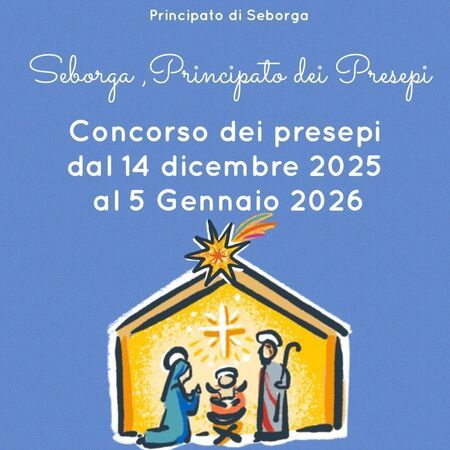Mostra presepi - Piazza San Martino, Seborga (IM) - Concorso aperto a tutti (con premi finali ai più votati)...consegna e sistemazione in loco con assegnazione del numero di partecipazione.
REGOLAMENTO...