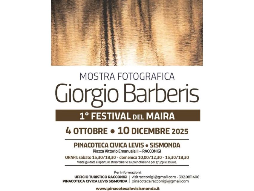 MOSTRA FOTOGRAFICA - Pinacoteca Civica Levis Sismonda, Racconigi (CN) - In occasione del 1° Festival del Maira, da sabato 4 ottobre a mercoledì 10 dicembre presso la Pinacoteca Civica Levis Sismonda di Racconigi, mostra fo...