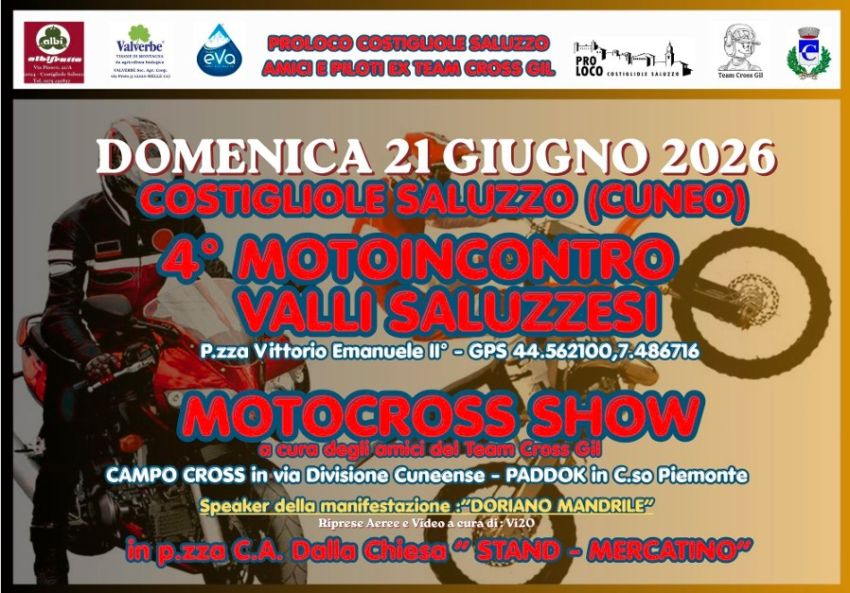 4° MOTOINCONTRO VALLI SALUZZESI - P.ZZA VITTORIO VENETO, Costigliole Saluzzo (CN) - 
 