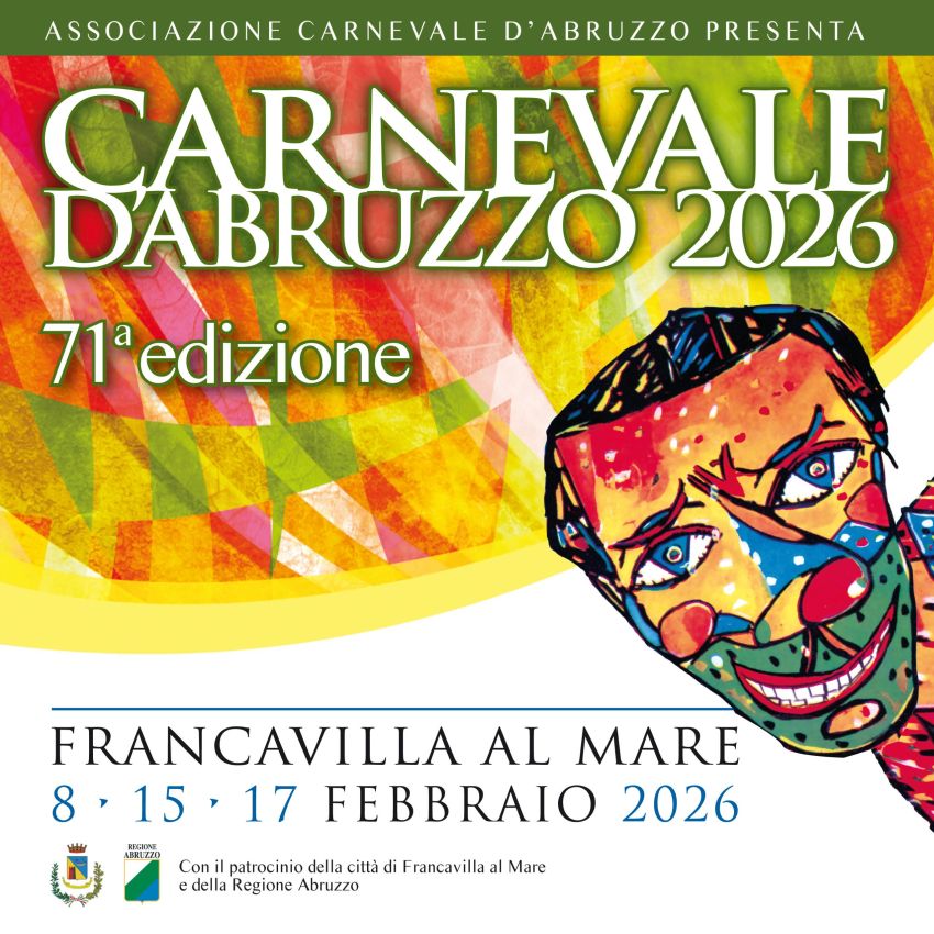 71° Edizione Carnevale d'Abruzzo  - Piazza Sirena, Francavilla al Mare (CH) - 8 15 17 Febbraio Torna il Carnevale d'Abruzzo
La sfilata avrà inizio alle 15 e il biglietto potrà essere acquistato in Prevendita online su Ciaoticket...
