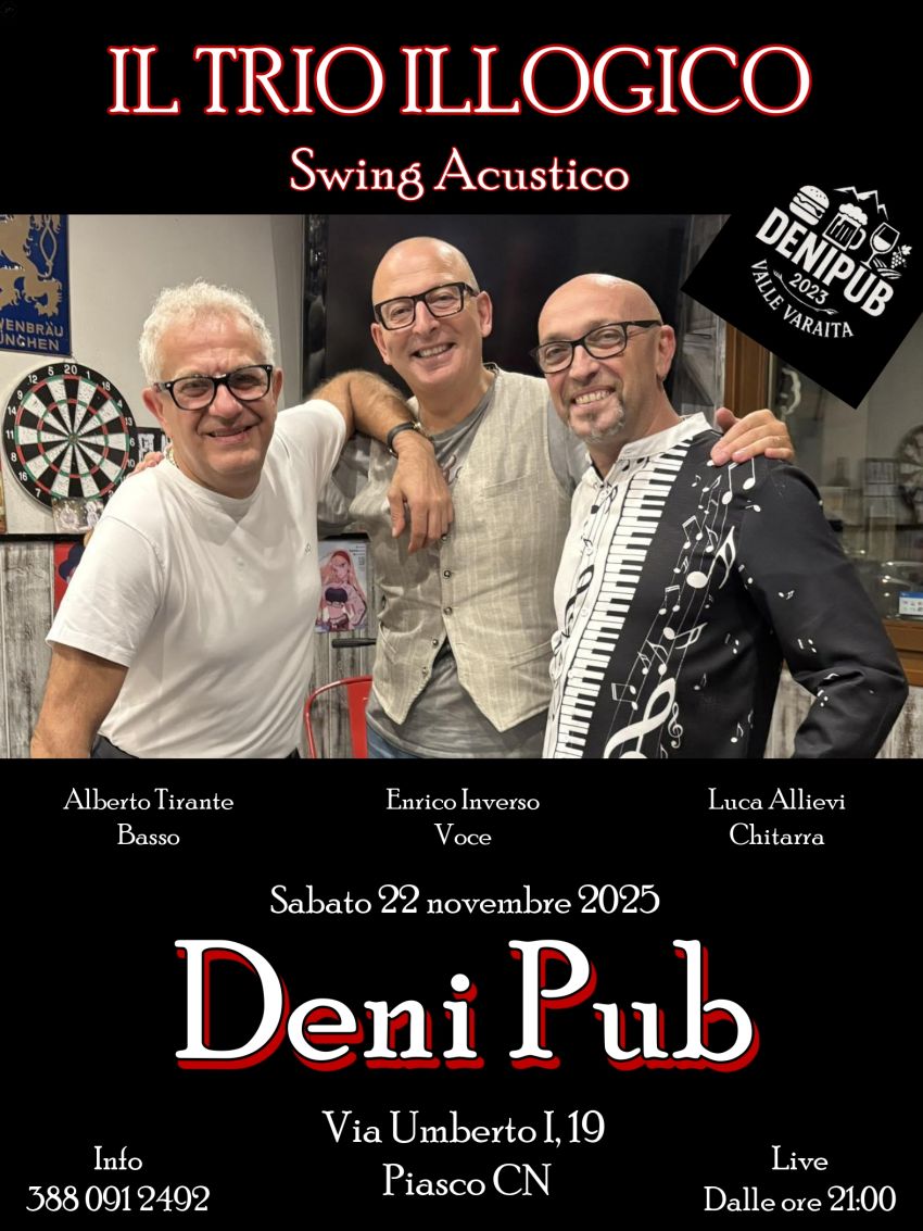 𝑹𝒐𝒍𝒍𝒊𝒏𝒈𝐃𝐄𝐍𝐈 - 𝐓𝐫𝐢𝐨 𝐈𝐥𝐥𝐨𝐠𝐢𝐜𝐨 - Il Ritorno - Via Umberto I 19/21, Piasco (CN) - 🎶 ❤️𝑹𝒐𝒍𝒍𝒊𝒏𝒈𝐃𝐄𝐍𝐈 - 𝐓𝐫𝐢𝐨 𝐈𝐥𝐥𝐨𝐠𝐢𝐜𝐨 - Il Ritorno❤️✨
Alberto Tirante, Enrico Inverso e Luca Allevi sono legati da una storia che parte lontano: si conosc...