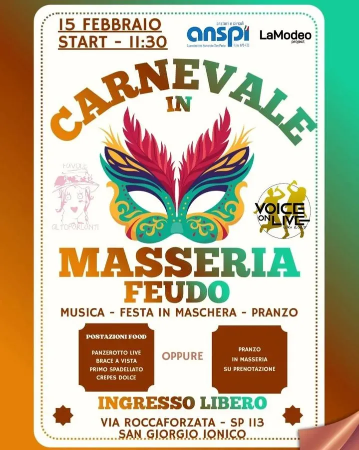 Carnevale In Masseria Feudo - SP113 (Masseria Feudo Iripa), San Giorgio Ionico (TA) - 
