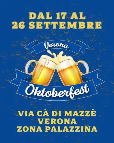 Verona Oktoberfest - Via A. Cagnoli, 4, Verona (VR) - Torna a Verona il grande tendone bavarese che porta in città l'atmosfera autentica dell'Oktoberfest, il festival della birra più famoso del mondo.
L'e...