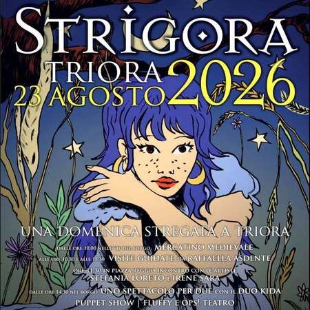 Strigora - Centro citta', Triora (IM) - Strigora cambia volto 🍀😃🌞🌛❤️
Dopo vent'anni, il manifesto della domenica stregata si rinnova affidandosi a una nuova voce: l'illustratrice ligure...