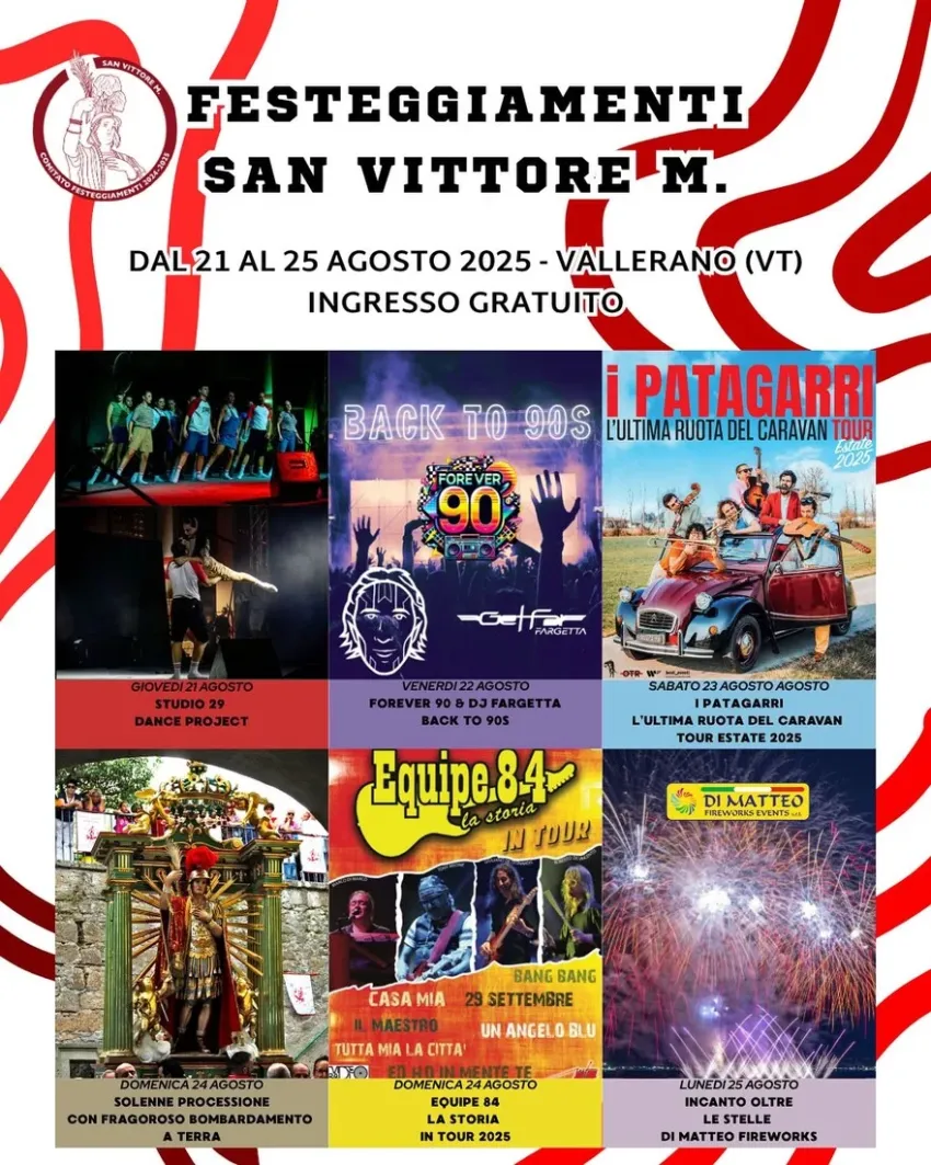 Festa di San Vittore Martire - Centro città, Vallerano (VT) - La Festa di San Vittore di Vallerano è tra momenti tradizionali che si rinnovano negli anni ed eventi di intrattenimento che richiamano la partecipazi...