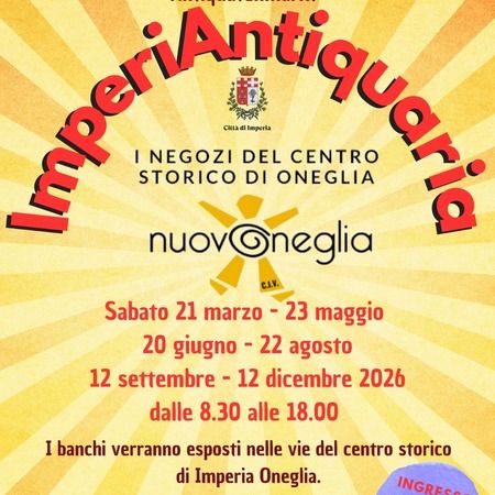 Arte e antiquariato - centro storico Oneglia, Imperia (IM) - Sabato 22 agosto, le storiche vie del centro di Imperia Oneglia torneranno a rianimarsi con il secondo atteso appuntamento dell'anno di ImperiAntiquar...