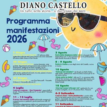 Spettacolo teatrale - piazza Mons. Massone, Diano Castello (IM) - Una kermesse tutta per noi
Spettacolo teatrale di e con Cristina Castigliola 
Ore 21.30 in piazza Mons. Massone.