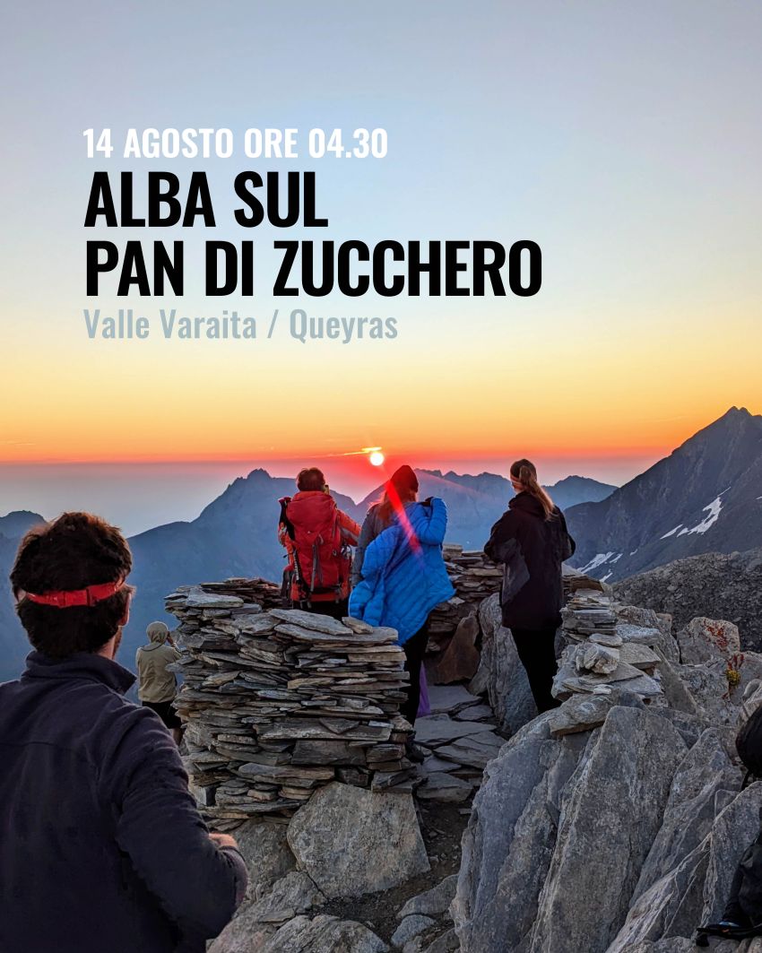 Alba sul pan di zucchero - Colle dell'agnello, Pontechianale (CN) - ALBA SUL PAN DI ZUCCHEROESCURSIONE NOTTURNA! 
14 agosto 2026
L’alba in quota è forse una delle esperienze più emozionanti per chi ama la montagna.L’es...