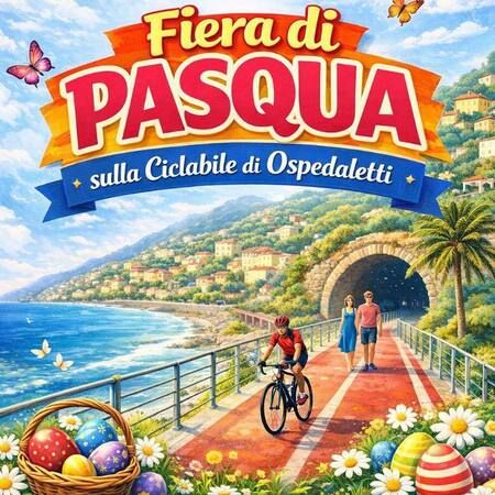 Fiera di PASQUA - PISTA CICLABILE DI OSPEDALETTI, Ospedaletti (IM) - CONFESERCENTI presenta la Fiera di PASQUA sulla Ciclabile di Ospedaletti
DOMENICA 5 APRILE 2026
SHOPPING PER TUTTI
MERCATINO ARTIGIANALE
PRODOTTI...