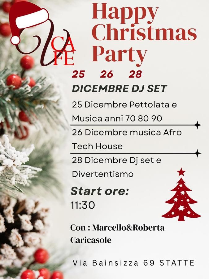 Christmas Party - Via Bainsizza 69 (Vincent Cafè), Statte (TA) - 