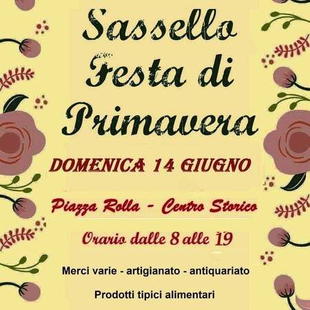 Festa di Primavera - Piazza Rolla - Centro Storico, Sassello (SV) - ANBULANTI DELLA RIVIERA  
Sassello  
Festa di Primavera  
DOMENICA 14 GIUGNO  
Piazza Rolla - Centro Storico  
Orario dalle 8 alle 19  
Merci va...
