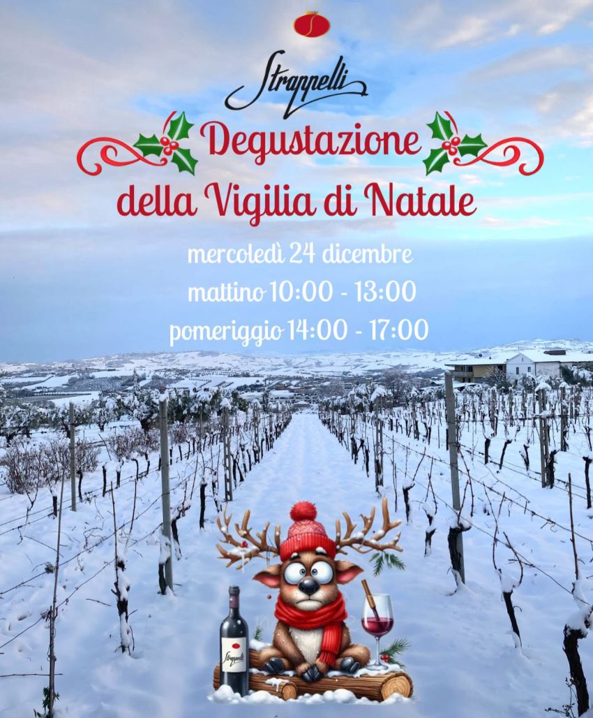 DEGUSTAZIONE DELLA VIGILIA DI NATALE - Via Torri 16 (Cantina Strappelli), Torano Nuovo (TE) - DEGUSTAZIONE DELLA VIGILIA 🍷🎄🎅🏼Un evento per vivere la Vigilia in modo speciale, pronti per trascorrere con voi il momento più magico dell’anno!...