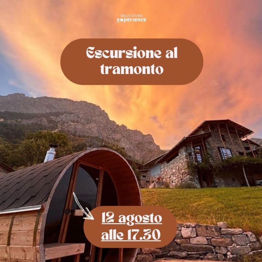 Escursione al tramonto con apericena - Castellar delle Vigne, Vinadio (CN) - 🌄 Camminata al Tramonto & Apericena📍 Castellar delle Vigne / Vinadio (CN)🕕 Ritrovo ore 17:30
Unisciti a noi per un’esperienza unica al calar del so...