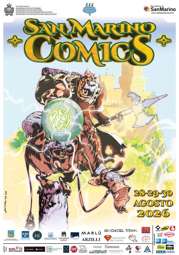 San Marino Comics 2026 - Centro storico di San Marino, ingresso Porta San Francesco - Repubblica di San Marino (RSN), Rimini (RN) - Press Play: la fantasia parte da qui!
Con la tredicesima edizione, in arrivo dal 28 al 30 agosto 2026, San Marino Comics trasformerà ancora una volta...