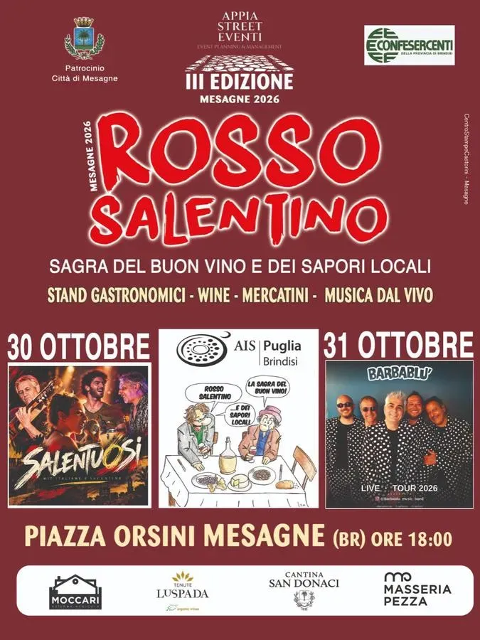 Rosso Salentino Iii Edizione - Piazza Orsini del Balzo (Mesagne - Piazza Orsini del Balzo), Mesagne (BR) - 
