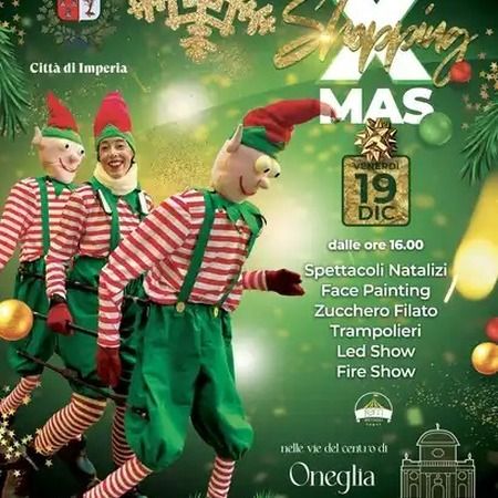 Spettacoli di Natale - centro storico di Oneglia, Imperia (IM) - 🎄✨ Il Natale accende Imperia! ✨🎄
Segna in agenda:
  👉Venerdì 19 dicembre – dalle 16:00, tocca al cuore di Oneglia brillare!
Un pomeriggio pien...