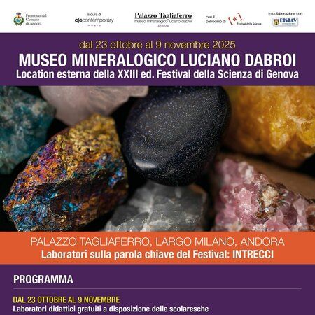Attività a Palazzo Tagliaferro e Museo - Centro citta', Andora (SV) - Dal 23 ottobre al 9 novembre 2025 – Aperture straordinarie, laboratori per le scuole, conferenze e visite guidate! 📍 Andora – Palazzo Tagliaferro & M...