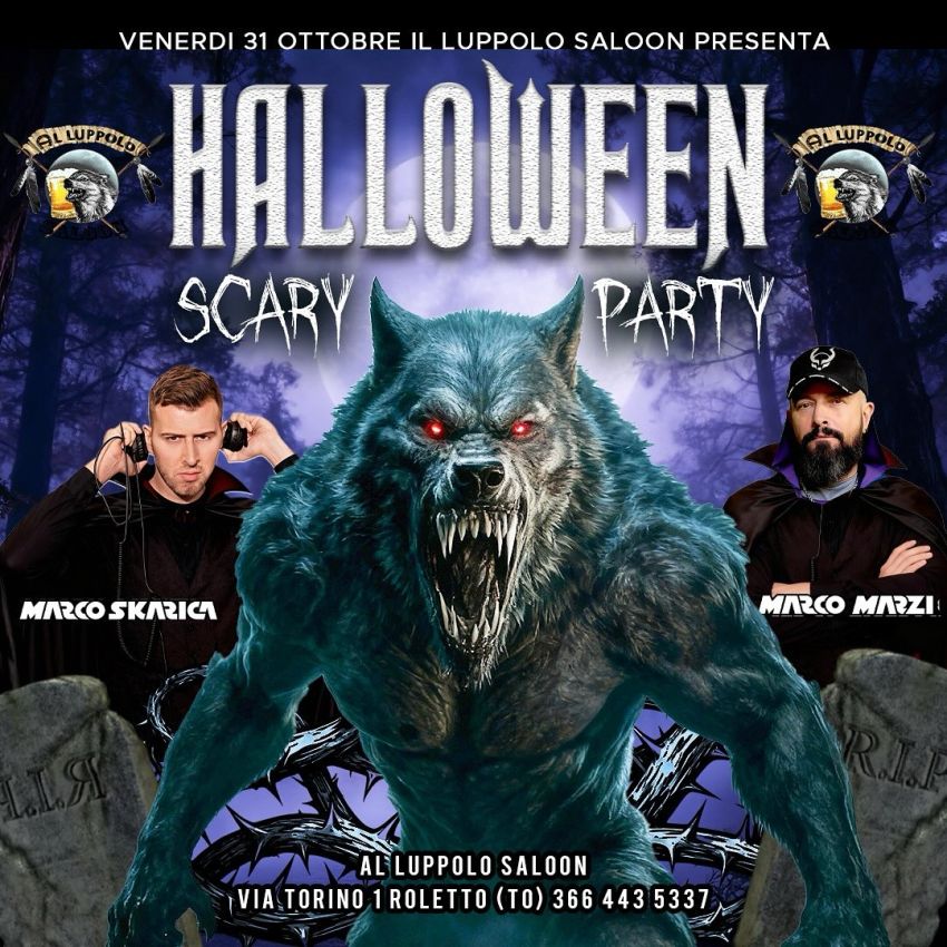 HALLOWEEN SCARY PARTY - via Torino 1 (AL LUPPOLO), Roletto (TO) - 
 


Venerdì 31 Ottobre🎃👻 La notte più spaventosa dell’anno sta arrivando… e noi siamo pronti a trasformarla in una festa da brividi! Preparati a un...