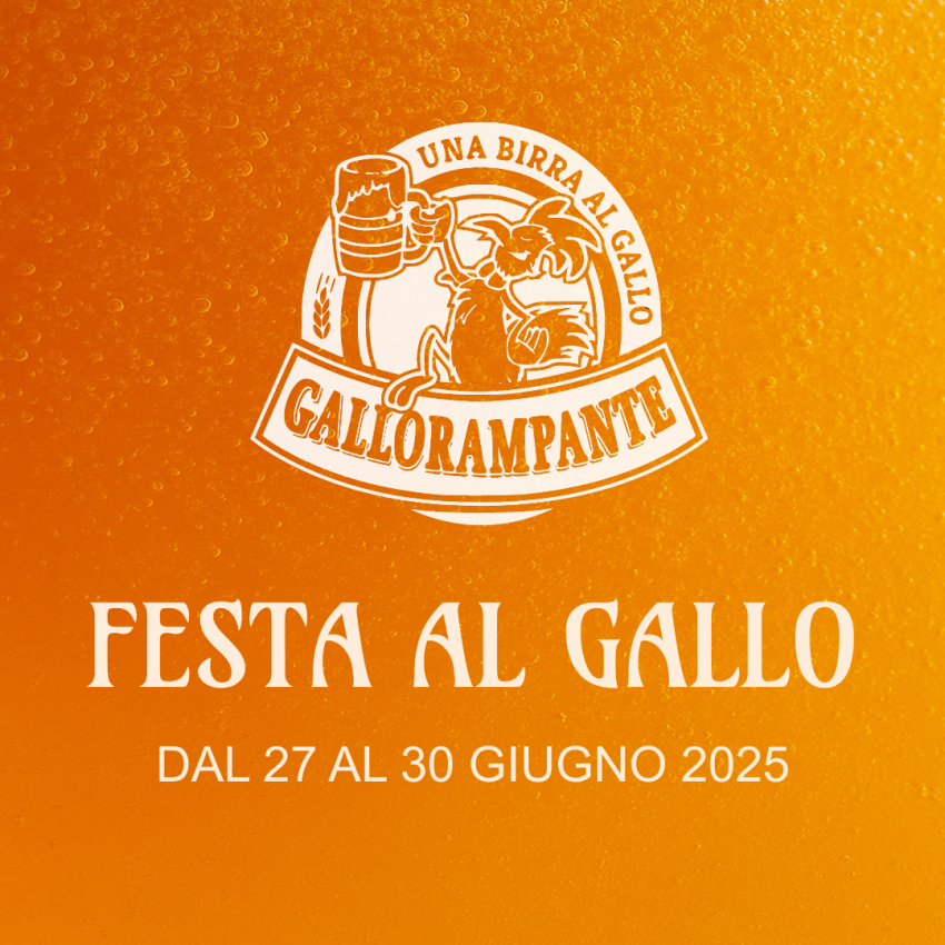 Festa al Gallo - Via del Bosco 84, Cuneo (CN) - FESTA AL GALLO
Dal 27 al 30 giugno 2025.
Programma in arrivo prossimamente.