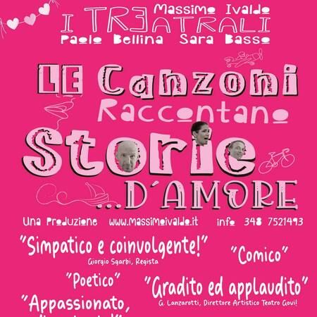 Spettacolo benefico - TEATRO AMBRA via Archivolto del Teatro, 8, Albenga (SV) - LE Canzoni Raccontano Storie d'Amore
Una Produzione www.massimoivaldo.it info 348 7521493
Sabato 18 Aprile - ore 21
TEATRO AMBRA
via Archivolto de...