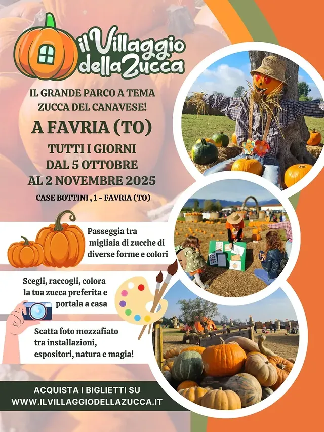 IL VILLAGGIO DELLA ZUCCA - Case Bottini, Favria (TO) - Scopri la Magia dell'Autunno al Villaggio della Zucca a Favria (TO)!
 
Se stai cercando un'esperienza indimenticabile per tutta la famiglia alle porte...