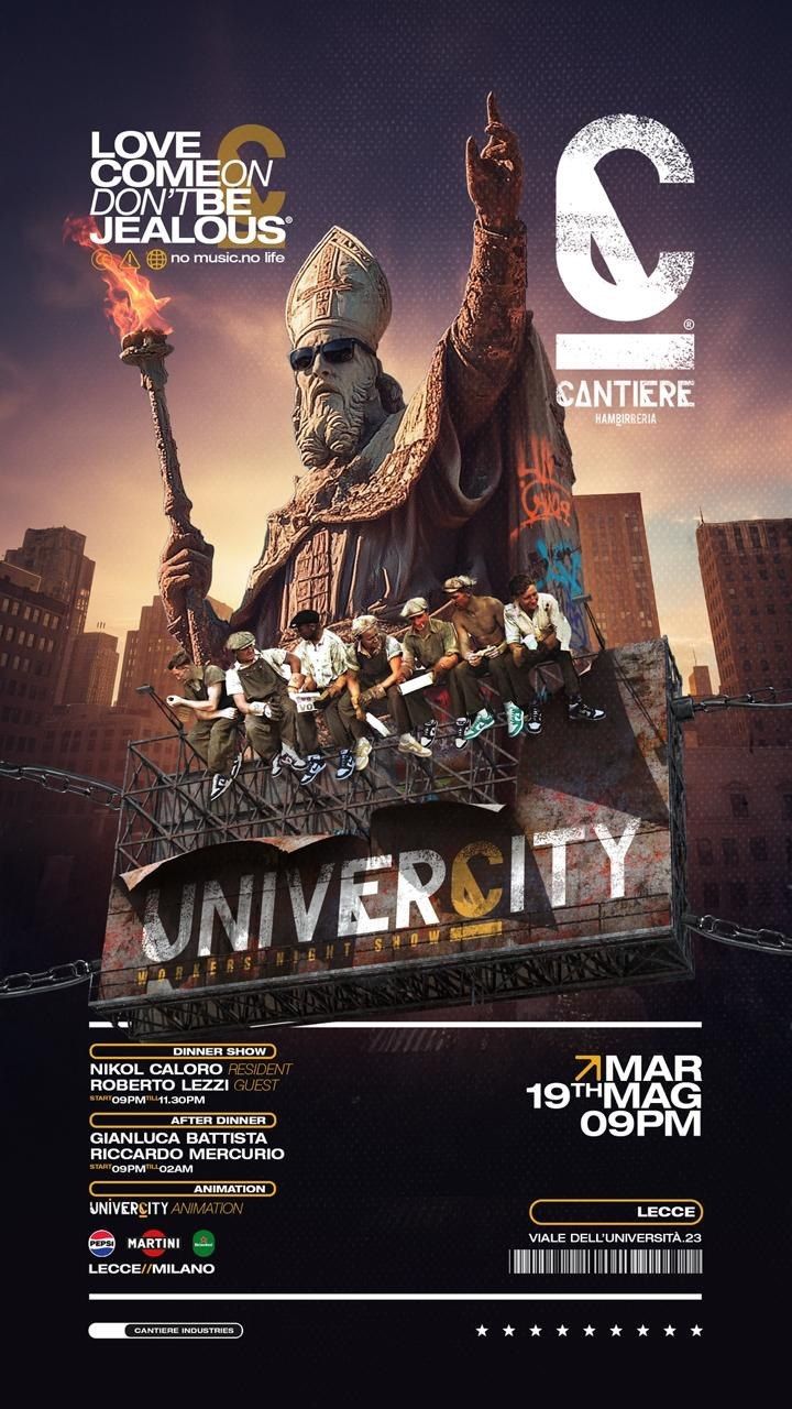 Univercity - Roberto Lezzi - Viale dell'Università 23 (Cantiere Hambirreria), Lecce (LE) - 