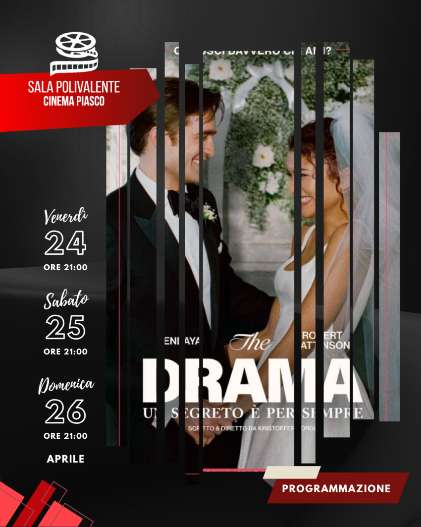 The Drama - Un Segreto è per Sempre - Sala Polivalente Dott. Serra - Via Umberto I, 145, Piasco (CN) - 🎬 𝗧𝗵𝗲 𝗗𝗿𝗮𝗺𝗮 – 𝗨𝗻 𝘀𝗲𝗴𝗿𝗲𝘁𝗼 è 𝗽𝗲𝗿 𝘀𝗲𝗺𝗽𝗿𝗲📅 Venerdì 24 aprile 2026 – 21:00📅 Sabato 25 aprile 2026 – 21:00📅 Domenica 26 aprile 2026 – 21:00
🎟️ 𝗜𝗻𝗴𝗿𝗲𝘀𝘀𝗼6...