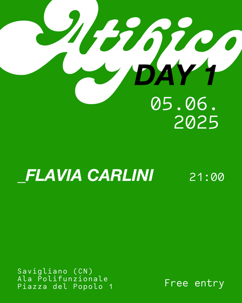 ATIPICO DAY 1 - Flavia Carlini Talk - Piazza del popolo 1, Savigliano (CN) - Anche quest’anno Atipico inizia con il Talk. Giovedì 5 Giugno, @flavia.carlini ti aspetta a partire dalle 20 all’Ala Polifunzionale in Piazza del Popo...