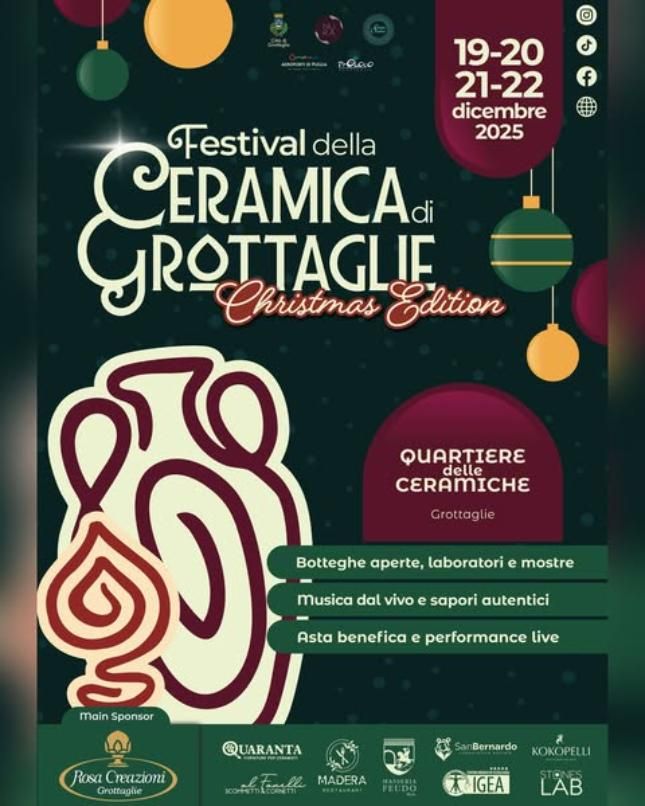 Festival Della Ceramica Di Grottaglie - Christmas Edition - Via Francesco Crispi 6 (Grottaglie - Quartiere delle Ceramiche), Grottaglie (TA) - 