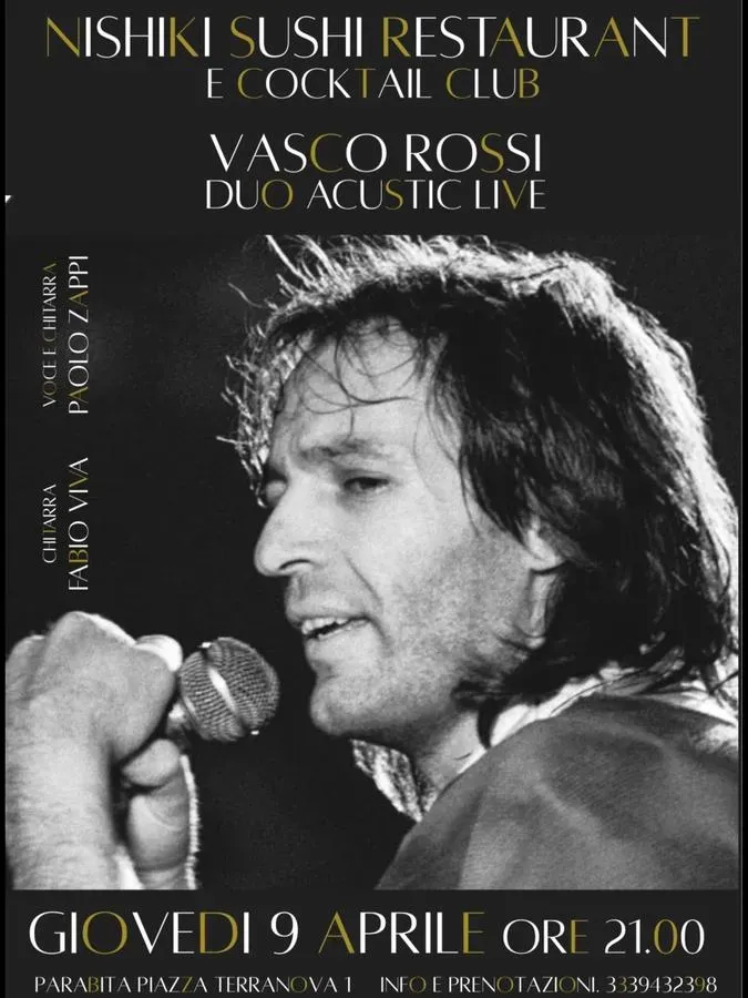 Vasco Rossi Duo Acustic Live - Paolo Zappi - Piazza Cesare Terranova (Nishiki), Parabita (LE) - 