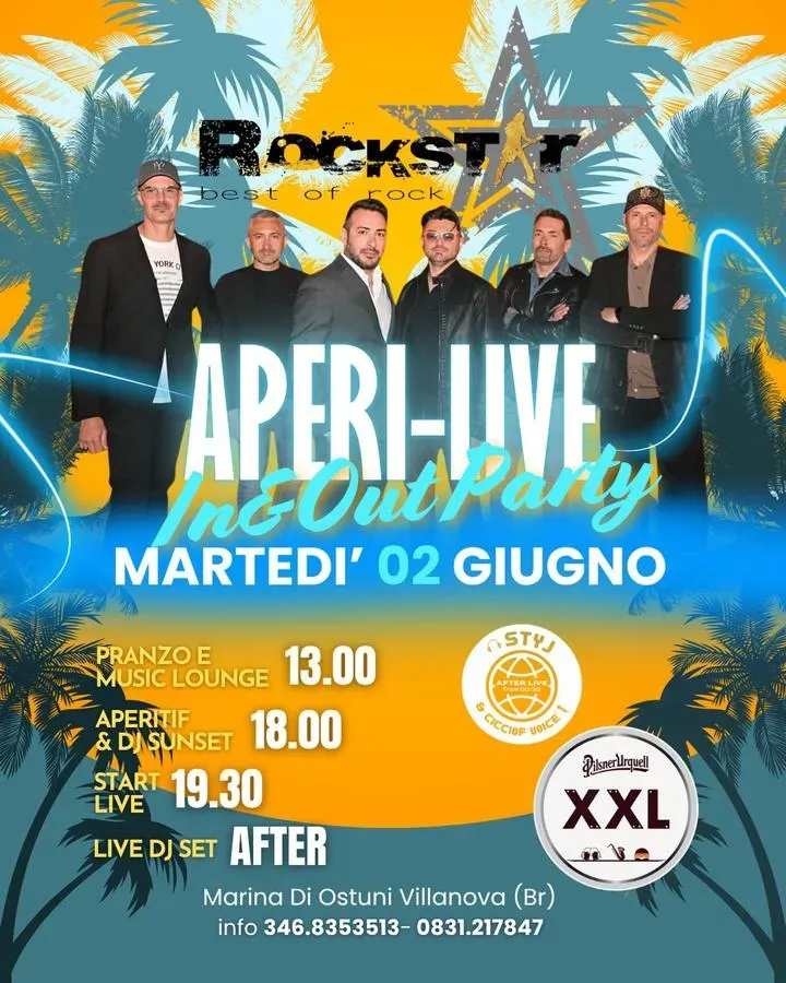 Aperi-Live In & Out Party - Villanova Via Consolato Veneziano (XXL Music Bistrot), Ostuni (BR) - 