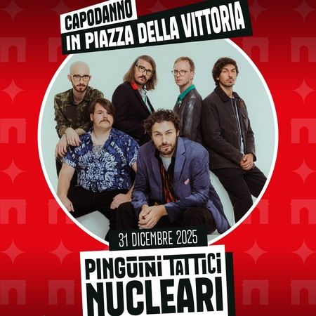 Capodanno con i Pinguini Tattici Nucleari - Piazza della Vittoria, Genova (GE) - Pastello bianco, Ringo Starr, Scrivile Scemo, Giovani Wannabe, Ridere... Queste sono solo alcune delle canzoni che hanno fatto innamorare tutta Italia...