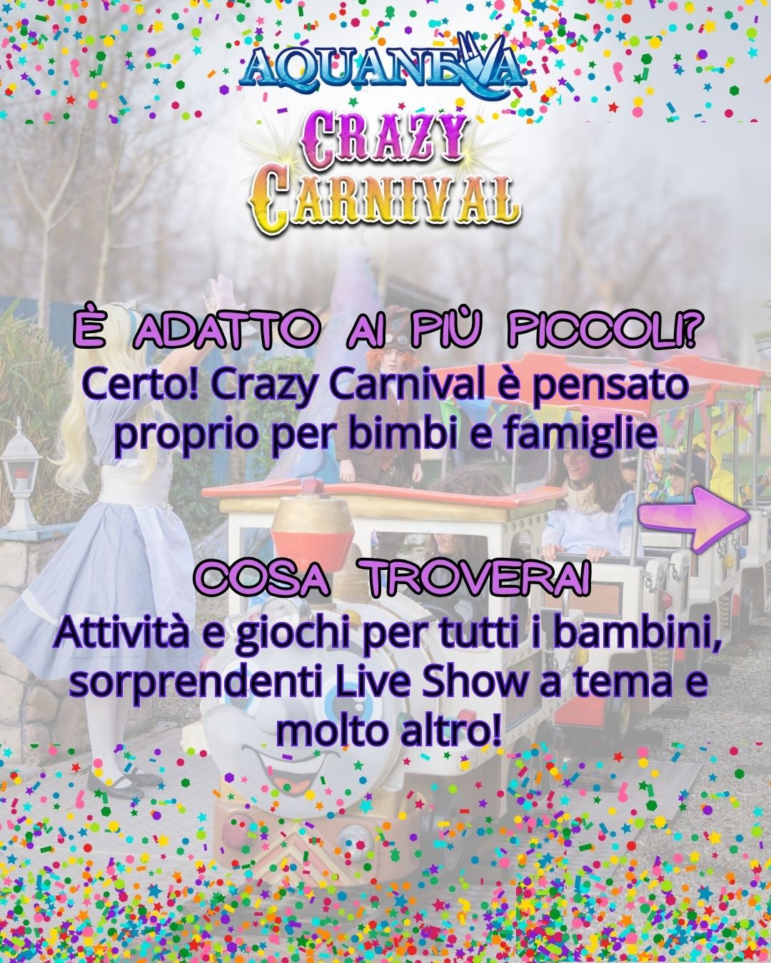 Crazy Carnival Aquaneva 2026: il Carnevale per famiglie vicino Milano - via Giuseppe Verdi snc, Inzago (MI) -  
Crazy Carnival Aquaneva 2026: il Carnevale per famiglie vicino Milano 🎉
Cerchi un evento di Carnevale per bambini in provincia di Milano? Non perde...