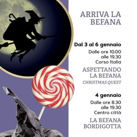 Befana Bordigotta - Centro Città, Bordighera (IM) - 🎉 A Bordighera l’Epifania porta con sé un programma ricco di appuntamenti dedicati a famiglie, bambini e a chi ama vivere il centro cittadino in un’a...