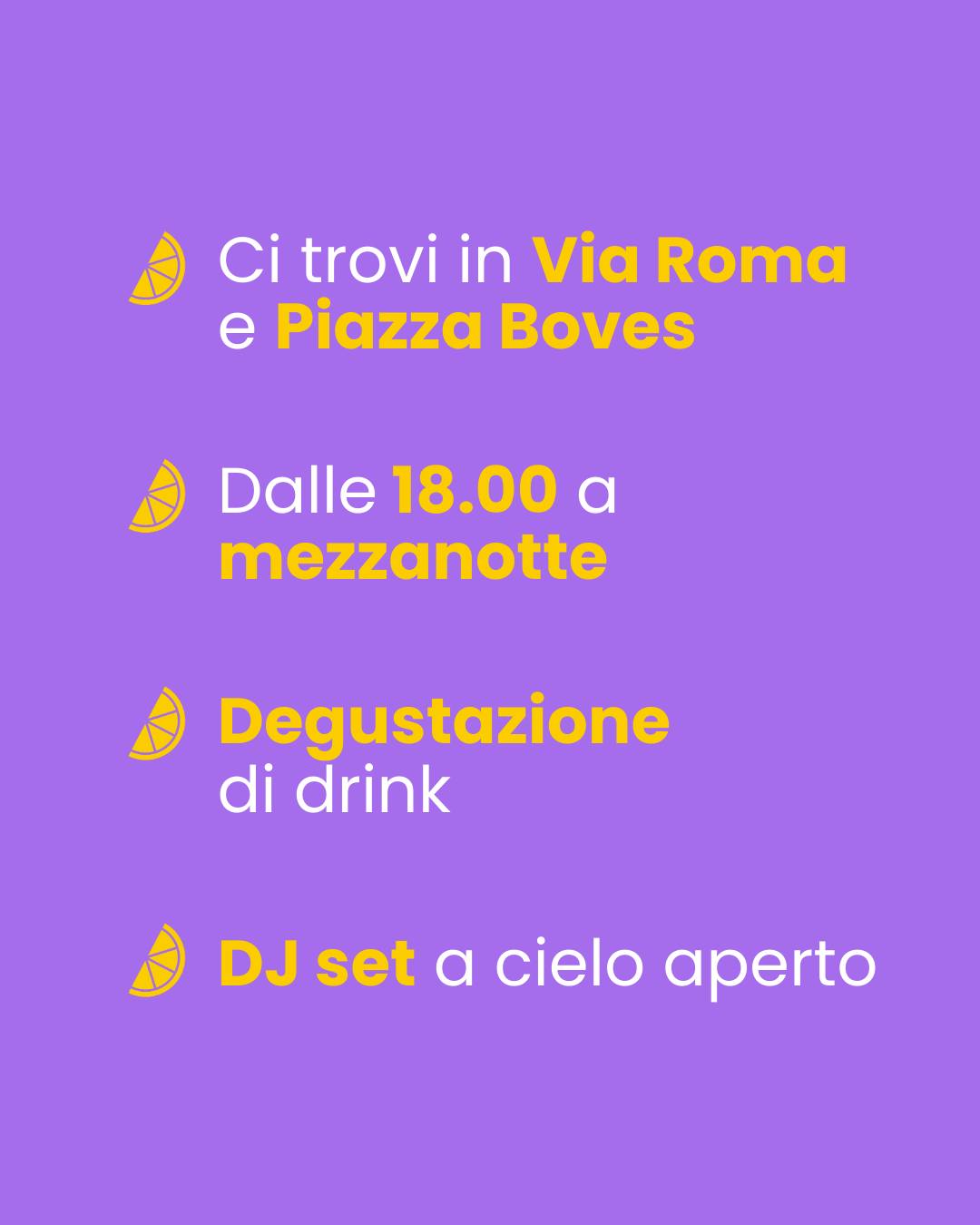 Drink Art - Via roma, Cuneo (CN) - Sabato 13 settembre chiudiamo questa prima edizione con un finale che sa già di indimenticabile.✨In Via Roma, 4 locali aderenti proporranno gin tonic...