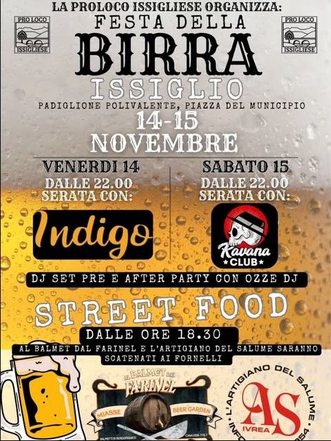 FESTA DELLA BIRRA - Piazza del municipio, Issiglio (TO) - 🍺 FESTA DELLA BIRRA 2025 A ISSIGLIO 🍺
Venerdì 14 e Sabato 15 Novembre 2025
Preparati a due serate indimenticabili! 🎉Torna la Festa della Birra 2025...