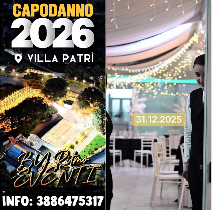 Cenone di Capodanno 2026 a Palermo presso Villa Patri by RitmoEventi showmen - Contrada Roccabianca, Palermo (PA) - 🎇 Capodanno 2026 a Villa Patrì – Palermo
by Ritmo Eventi Showmen
 
Il conto alla rovescia per l’evento più esclusivo dell’anno è iniziato! Ritmo Even...