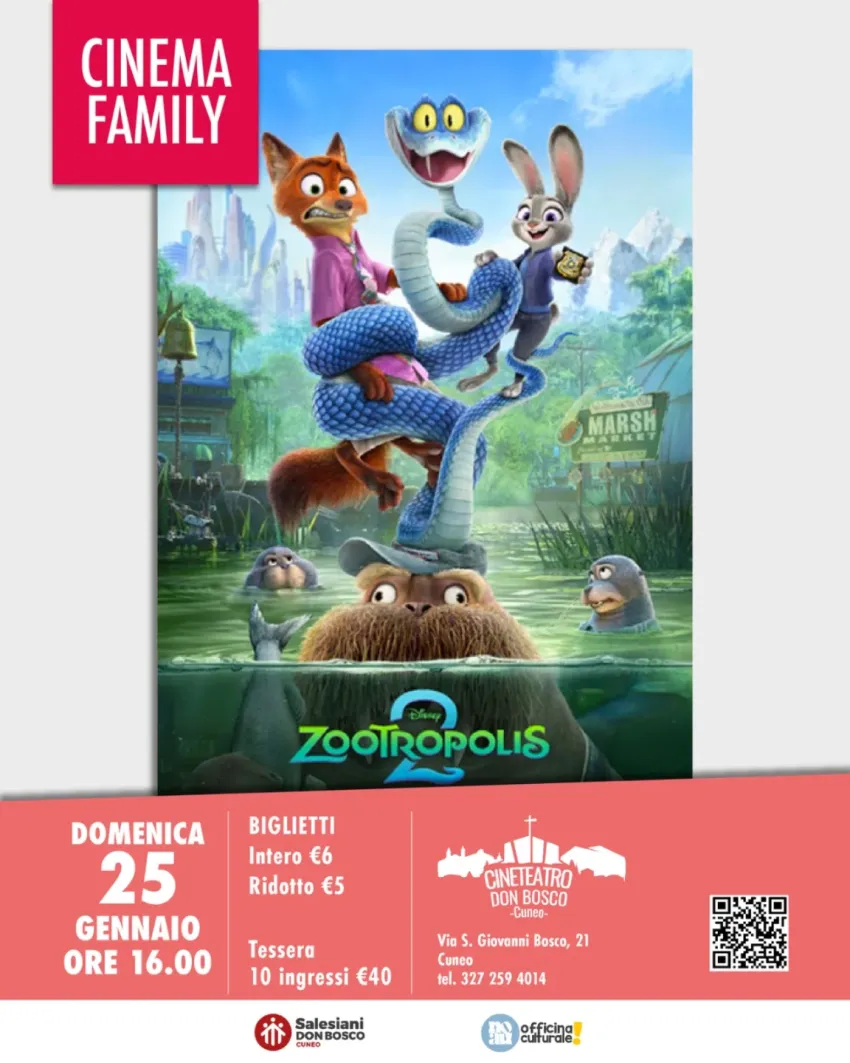 ZOOTROPOLIS 2 - via San Giovanni Bosco 21 (Cineteatro Don Bosco), Cuneo (CN) - Questo film non ha bisogno di presentazioni....ultima ultimissima occasione per vederlo al cinema!#cuneocultura #cuneocosedafare #cuneofilm #cuneodasc...