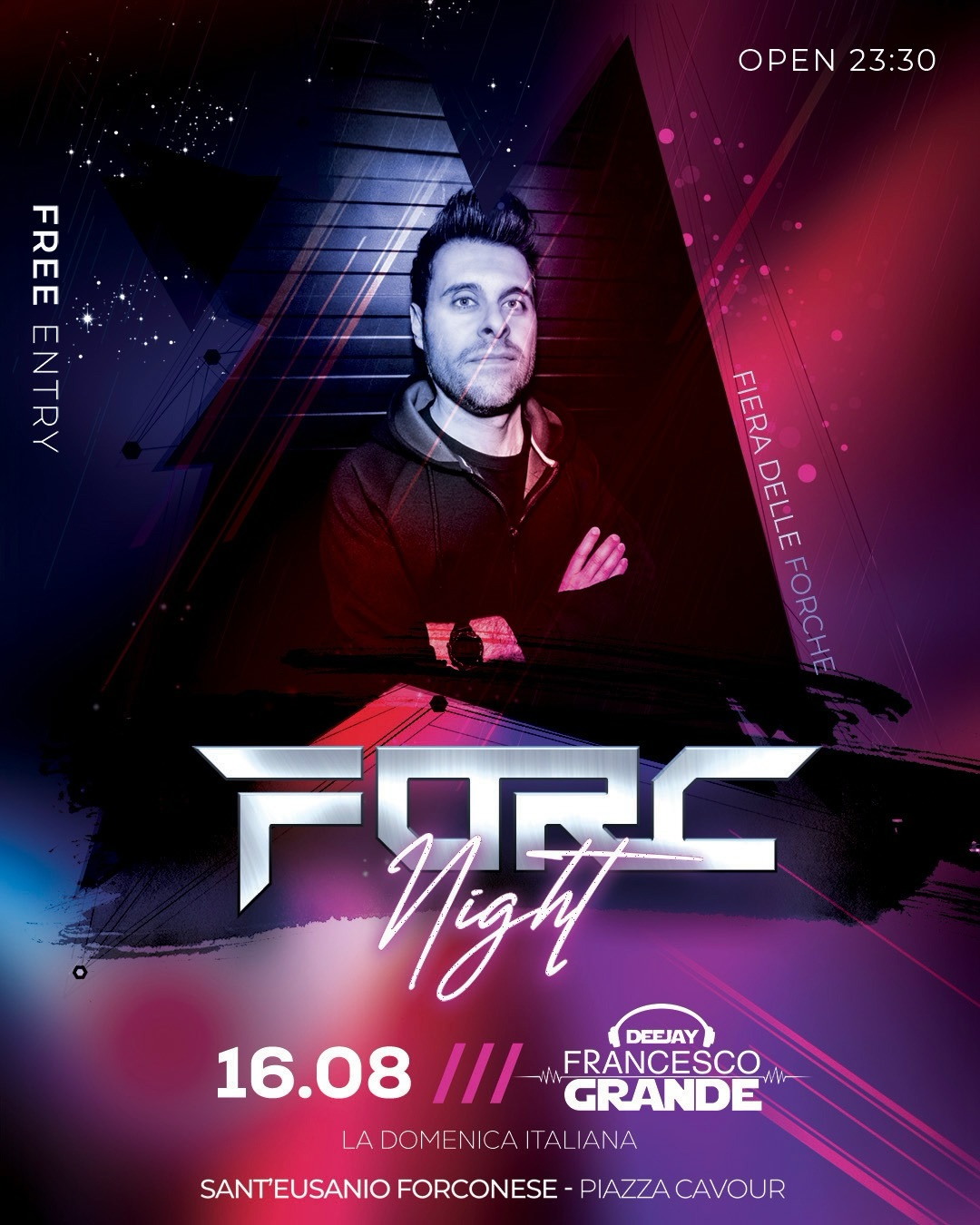 FORC NIGHT - 2a edizione - Piazza Cavour, Sant'Eusanio Forconese (AQ) - 🔥 TORNA IL FORC NIGHT 🔥📢 II EDIZIONE 🪩📅 14 • 15 • 16 AGOSTO 2026📍 Piazza Cavour • Sant’Eusanio Forconese (AQ)Tre serate imperdibili, una locatio...