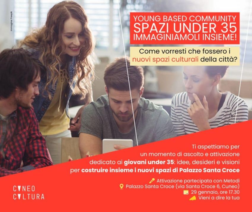 Cuneo, Palazzo Santa Croce: il 29 gennaio una giornata di incontri per immaginare i nuovi spazi culturali dedicati ai giovani - Palazzo Santa Croce, Cuneo (CN) - Mercoledì 29 gennaio il Comune di Cuneo organizza una giornata di incontri e attività partecipative, dedicata alla presentazione e all’attivazione del...