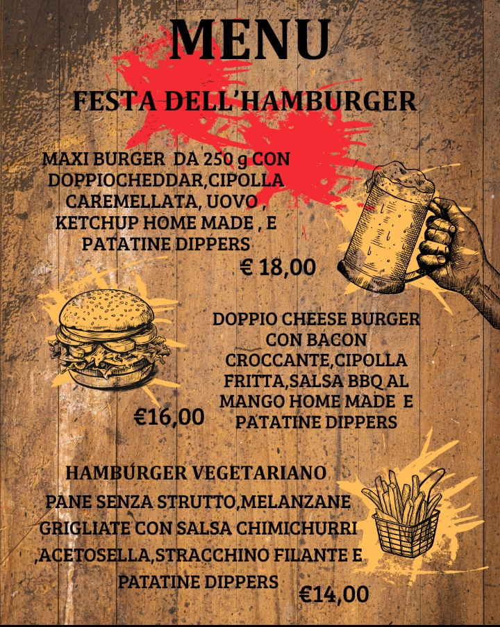 All Day Home made Burger  - info@osteriadelcastello.net, Alto (CN) - Festeggiamo insieme la fine della scuola con una giornata all'insegna di musica dal vivo e Hamburger fatti in casa sia a pranzo che cena !
Info e pren...