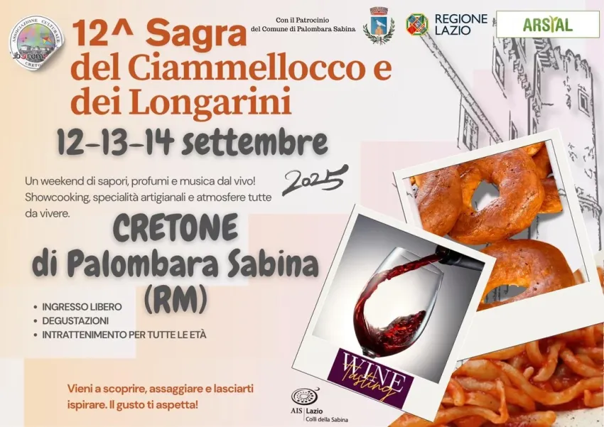 Sagra del Ciammellocco e dei Longarini a Cretone - Cretone, Palombara Sabina (RM) - Una deliziosa ciambella della tradizione da gustare insieme a un particolare primo piatto a Cretone, frazione del comune di Palombara Sabina, un picco...
