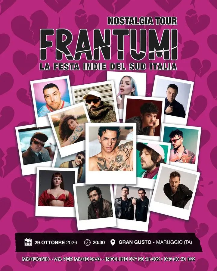 Frantumi - la Festa Indie del Sud Italia - Via del Mare 34b (Gran Gusto Pub-Bistrot), Maruggio (TA) - 