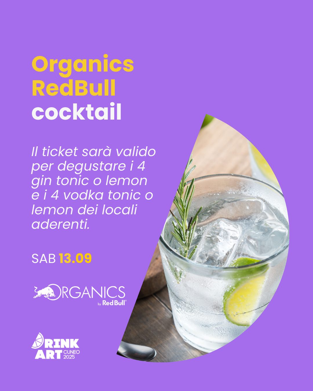 Drink Art - Via roma, Cuneo (CN) - Sabato 13 settembre chiudiamo questa prima edizione con un finale che sa già di indimenticabile.✨In Via Roma, 4 locali aderenti proporranno gin tonic...