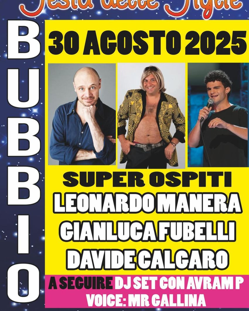 Festa delle Figlie - Centro città, Bubbio (AT) - Festa delle Figlie – Bubbio, 30 Agosto 2025Siamo entusiasti di annunciare uno degli eventi più attesi dell’estate: Festa delle Figlie - 30 agosto 2025...