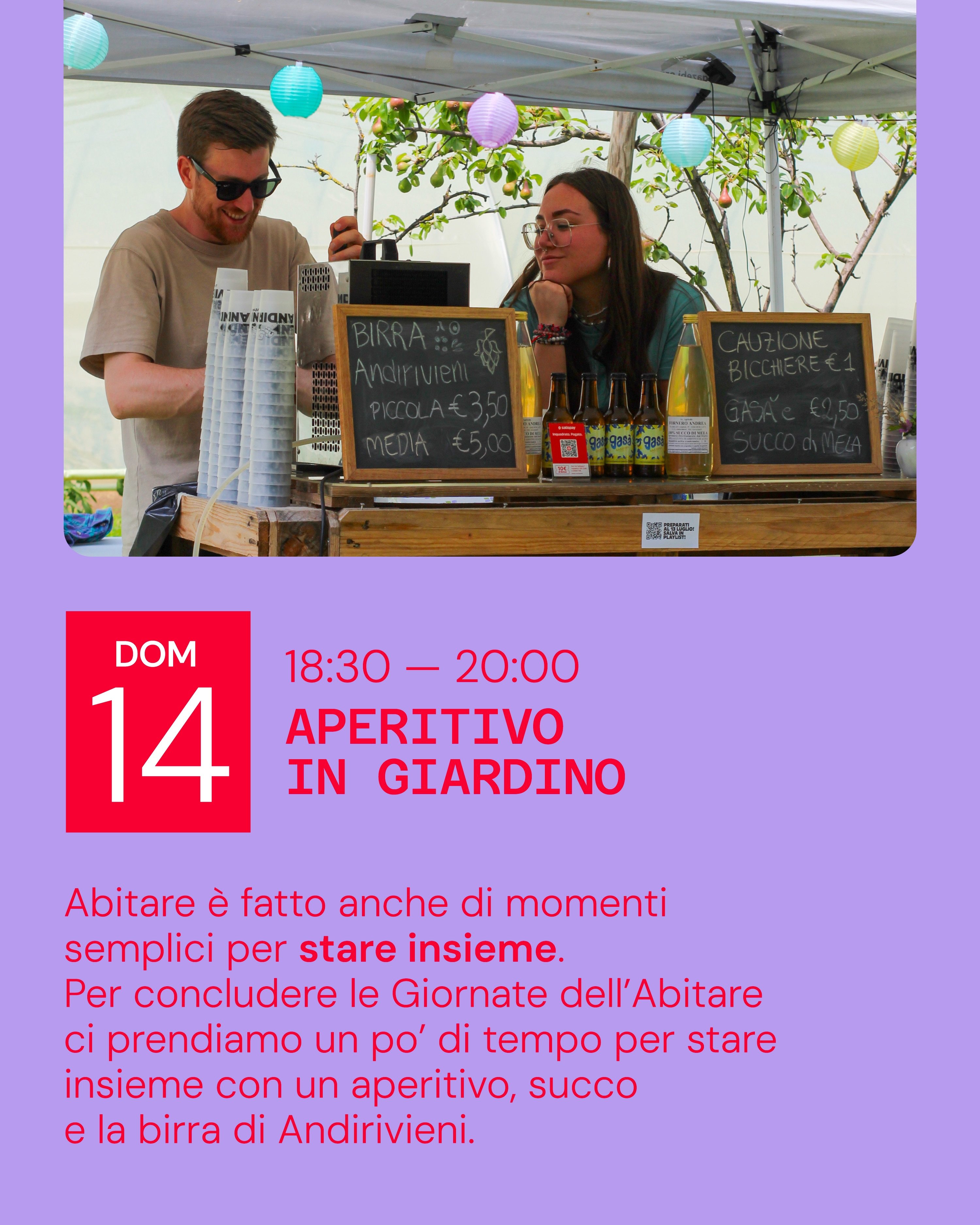 GIORNATE DELL'ABITARE - DAY 2 - Viale Padre Angelico da None, 4, Busca (CN) - 
✨ GIORNATA 2 | Domenica 14 ✨Andirivieni apre le porte per un pomeriggio dedicato alla casa, agli spazi che abitiamo, al riuso e allo stare insieme...