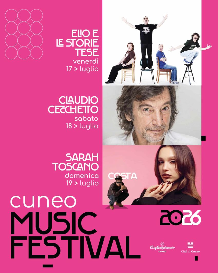 Cuneo Music Festival - Cuneo (CN) - Dopo il successo del 2025, il 17-18-19 luglio si riproporranno tre serate di musica regalate alla cittadinanza, nella cornice meravigliosa di Piazza G...