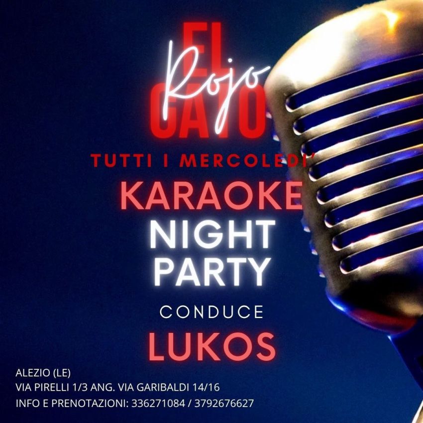 Karaoke Night Party - Via Pirelli 3 (El gato rojo), Alezio (LE) - 