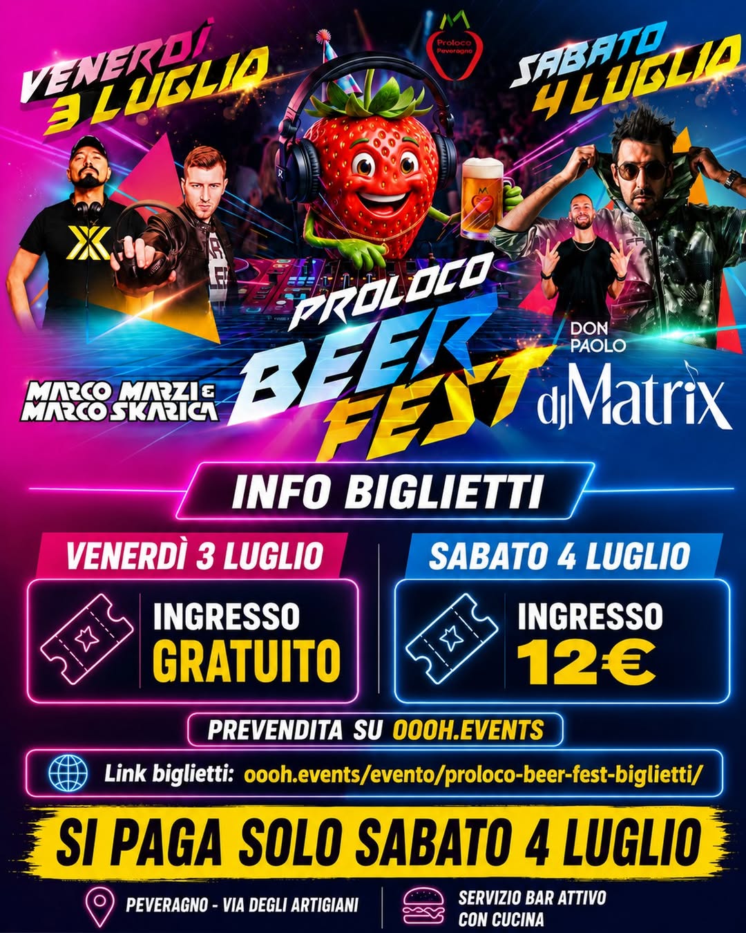 DANCELAND CON MARCO MARZI & MARCO SKARICA A PEVERAGNO (CN) - Via degli Artigiani - zona industriale, Peveragno (CN) - Venerdì 03 Luglio – Peveragno (Cuneo)⚡ DANCELAND - the Big Dance Party⚡🔥SPECIAL GUEST: MARCO MARZI & MARCO SKARICA🔥>CORIANDOLI >ANIMAZIONE >MASCOT...